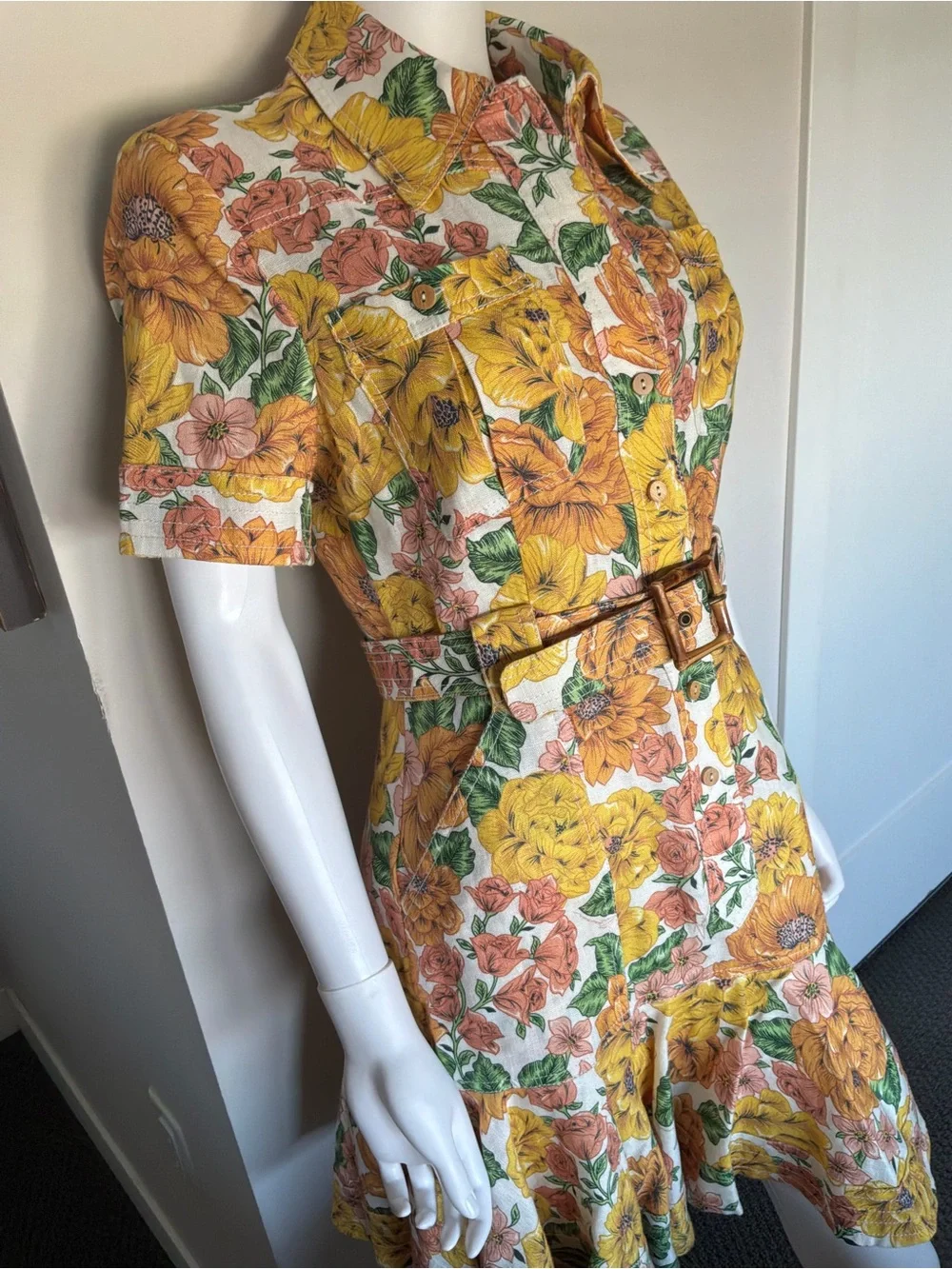 Zimmermann Floral Shirt Dress - LIKE NEW! - Picture 3 of 7